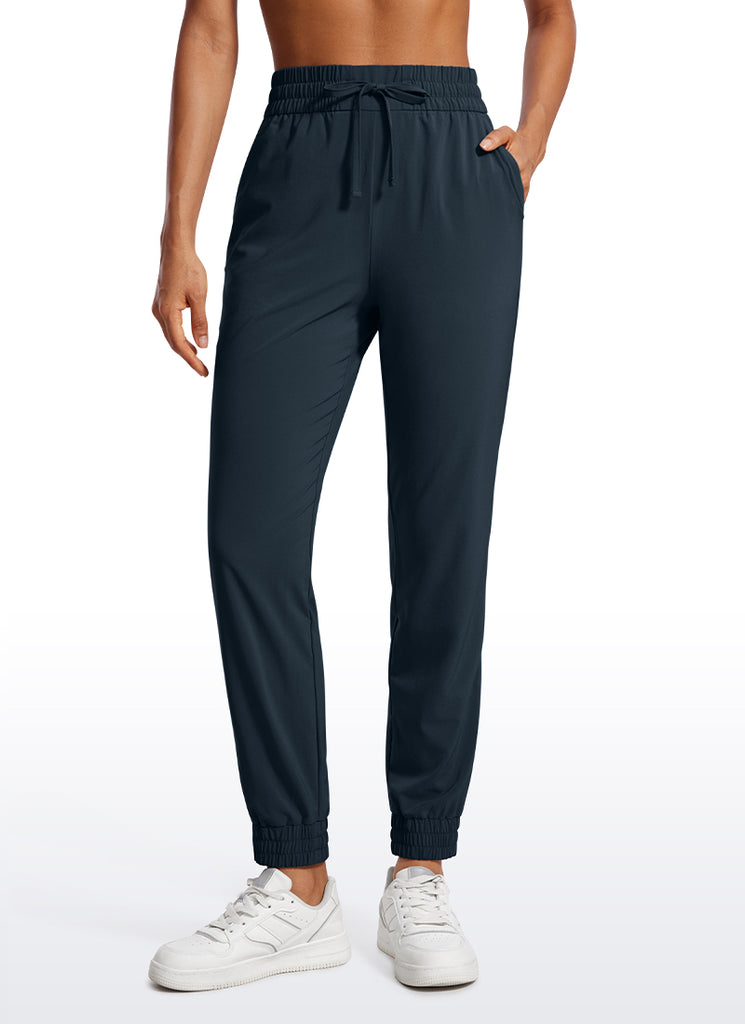 CRZ YOGA Women's Casual Workout Joggers with Pockets 28" Black