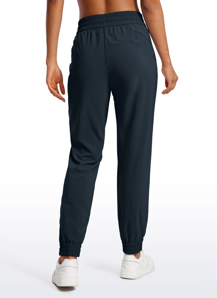 CRZ YOGA Women's Casual Workout Joggers with Pockets 28" True Navy