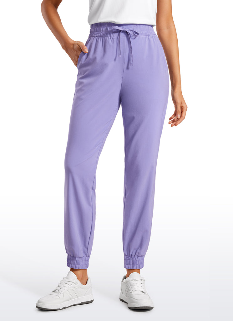 CRZ YOGA Women's Casual Workout Joggers with Pockets 28" Twilight Rose Pink