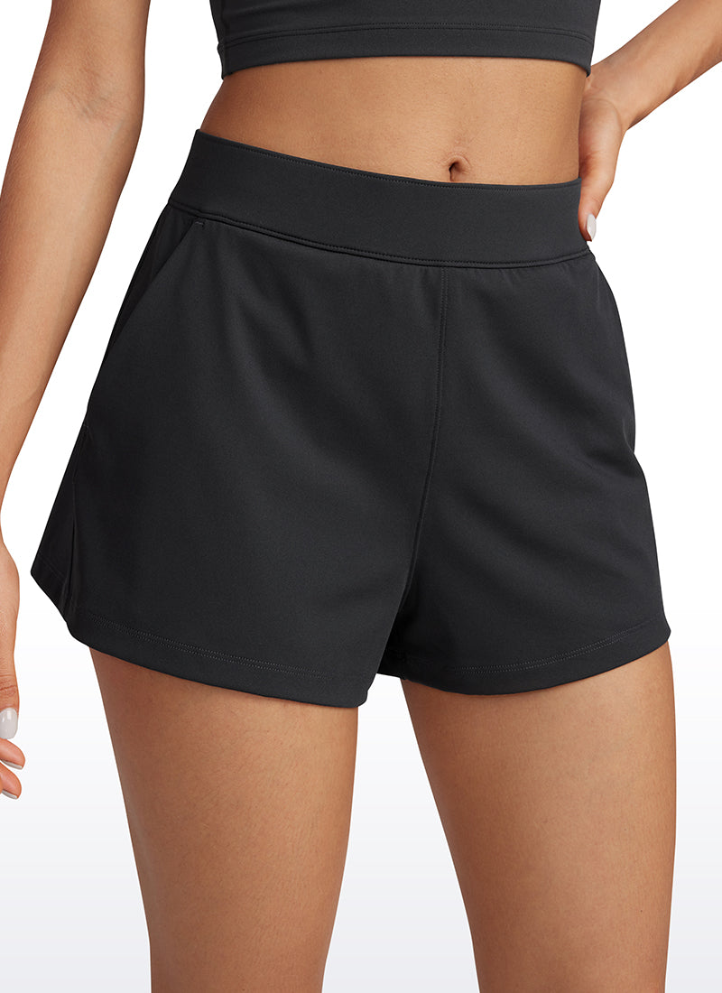 Stretch High-Rise Shorts with Pockets 2.5