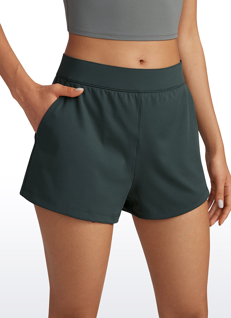 Stretch High-Rise Shorts with Pockets 2.5