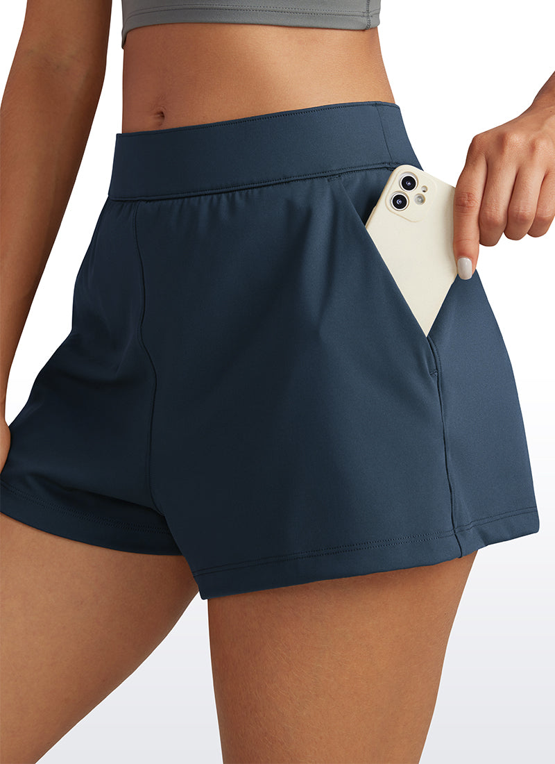 Stretch High-Rise Shorts with Pockets 2.5