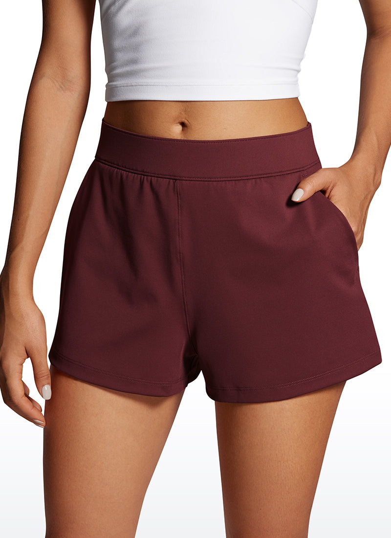 Stretch High-Rise Shorts with Pockets 2.5