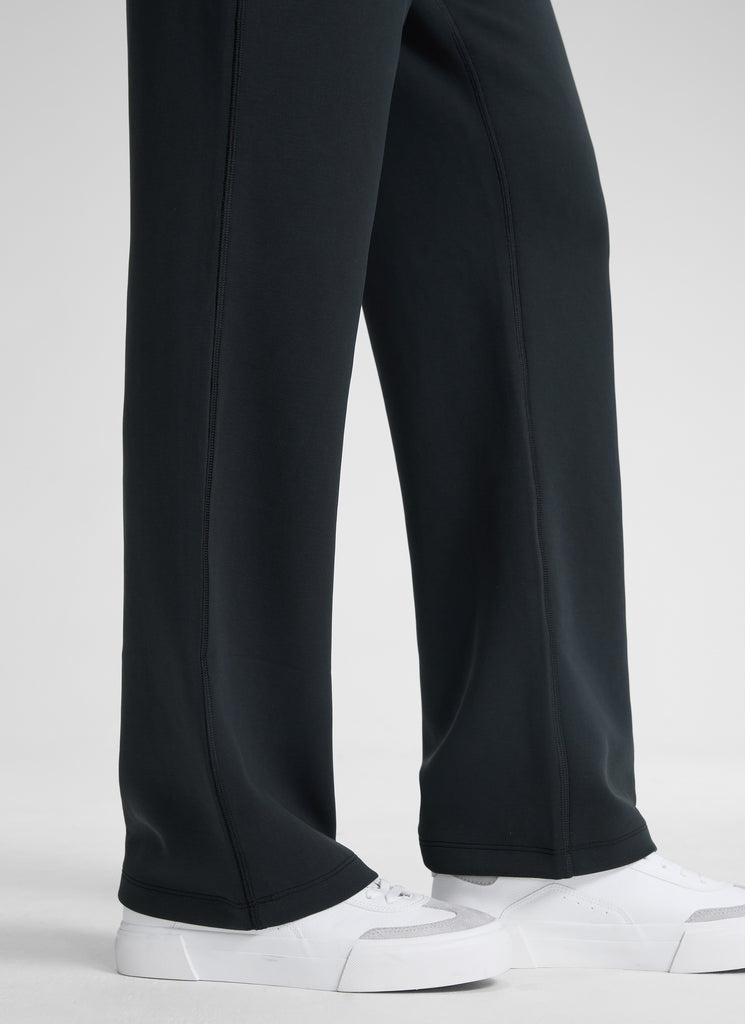 CRZ YOGA Women's SoftAura High Rise Wide Leg Pants with Pockets 31'' Black