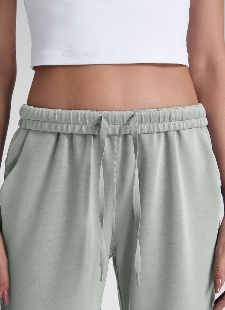 CRZ YOGA Women's SoftAura High Rise Wide Leg Pants with Pockets 31'' Sterling