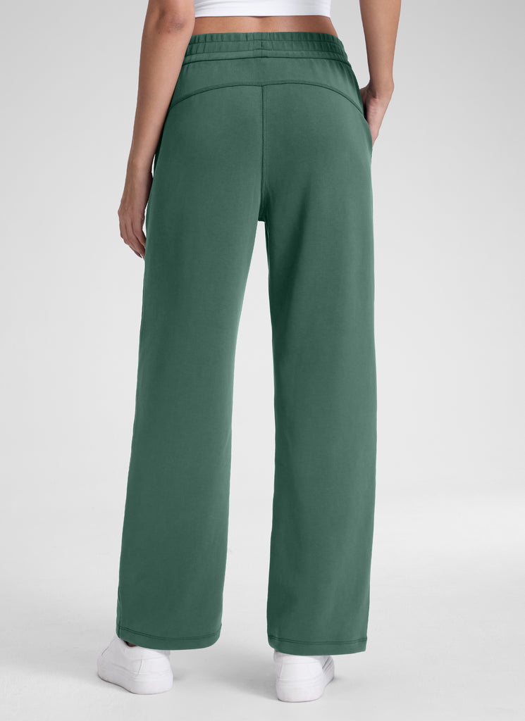 CRZ YOGA Women's SoftAura High Rise Wide Leg Pants with Pockets 31'' Sterling