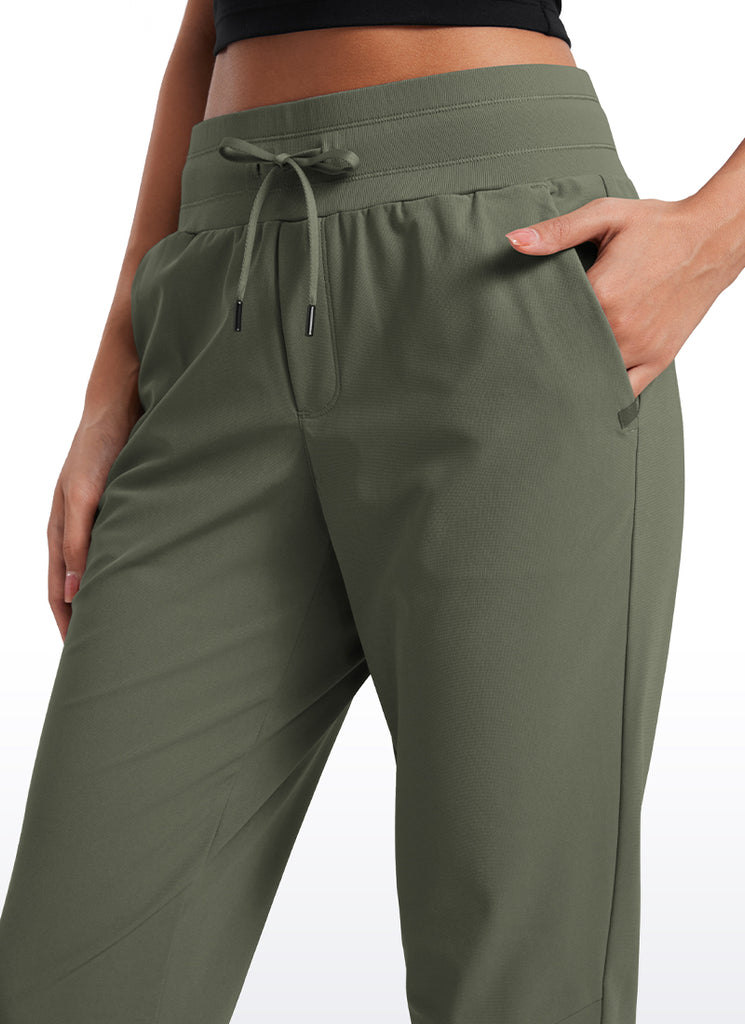 CRZ YOGA Women's Golf All-day Slim-Fit Joggers 27.5'' with pockets Mysterious Grey