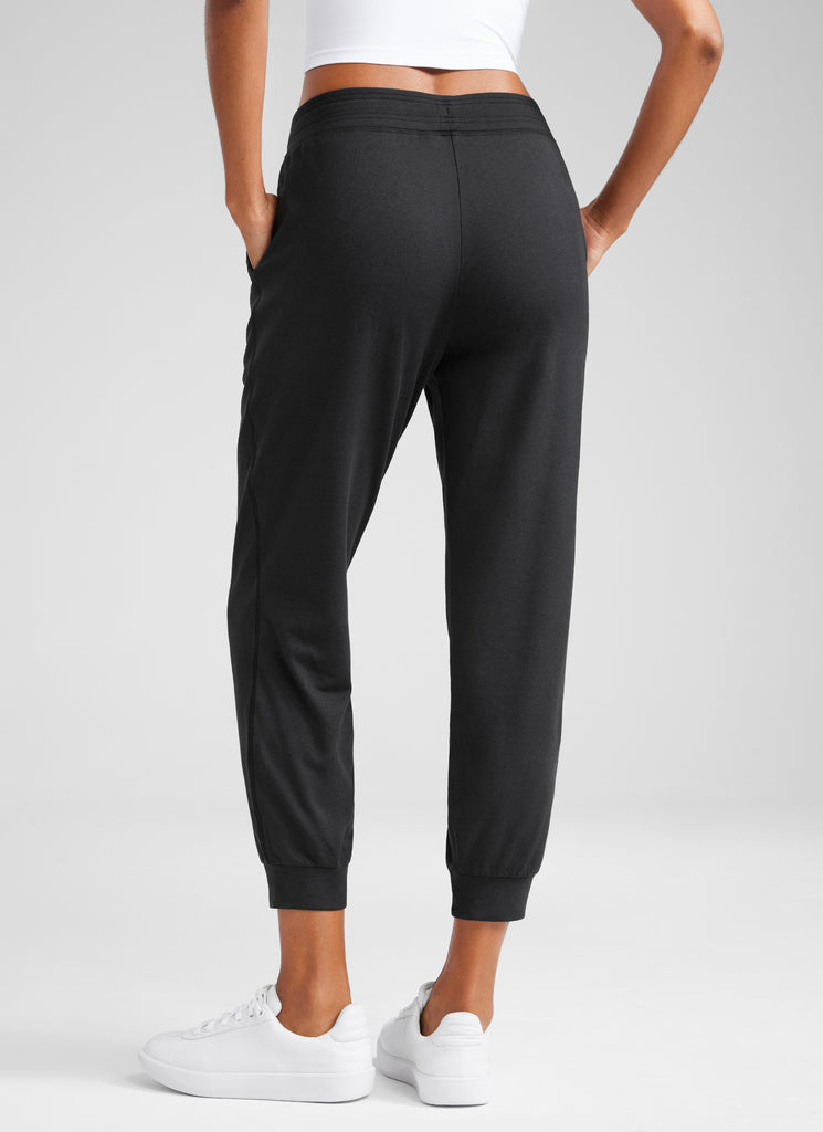 CRZ YOGA Women's Cloud Jersey Capri Joggers 25'' with Pockets Sterling