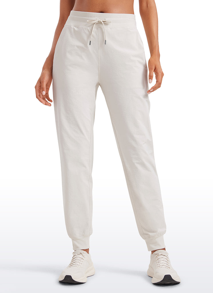 CRZ YOGA Women's Casual Workout Joggers Pants with Pockets 28.5” Hot Fudge Brown