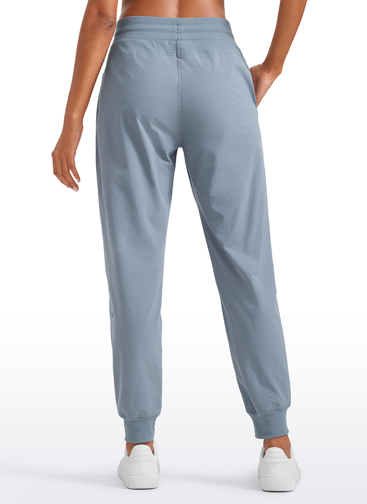 CRZ YOGA Women's Casual Workout Joggers Pants with Pockets 28.5” Red Merlot