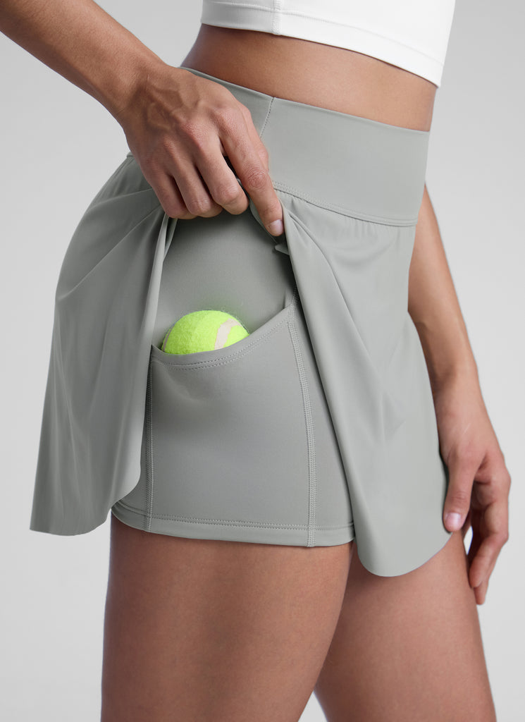 CRZ YOGA Women A Line Athletic Tennis Skirts Pocketed 14.5'' High Rise Navy