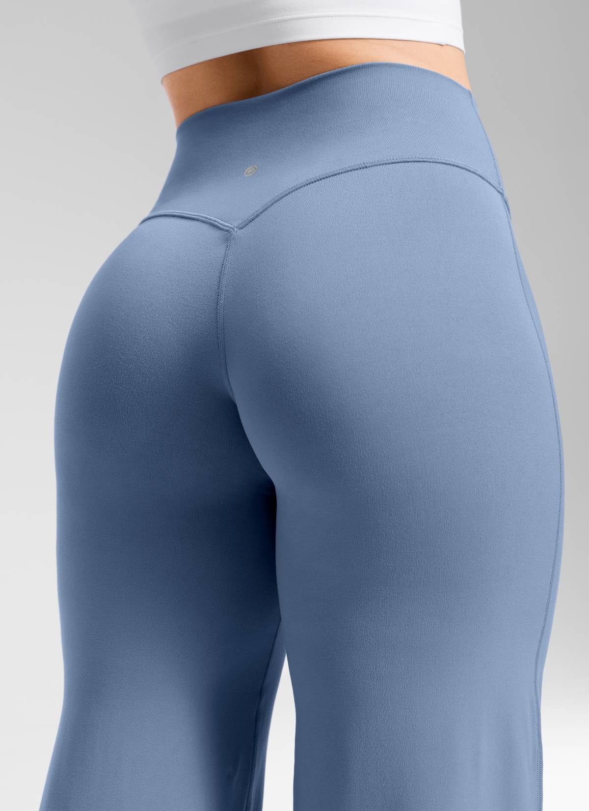 CRZ YOGA Women's Softretch Workout No Front Seam Wide Leg Pant 28
