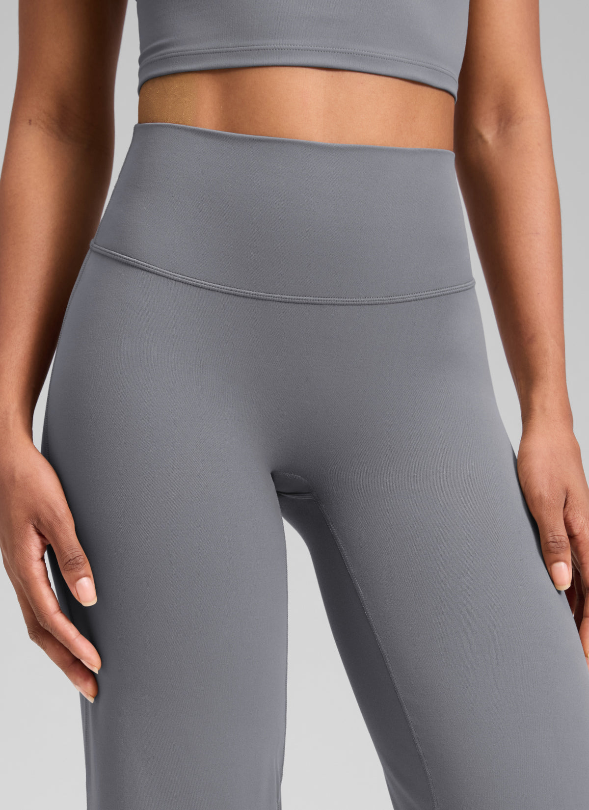 CRZ YOGA Women's Softretch Workout No Front Seam Wide Leg Pant 30