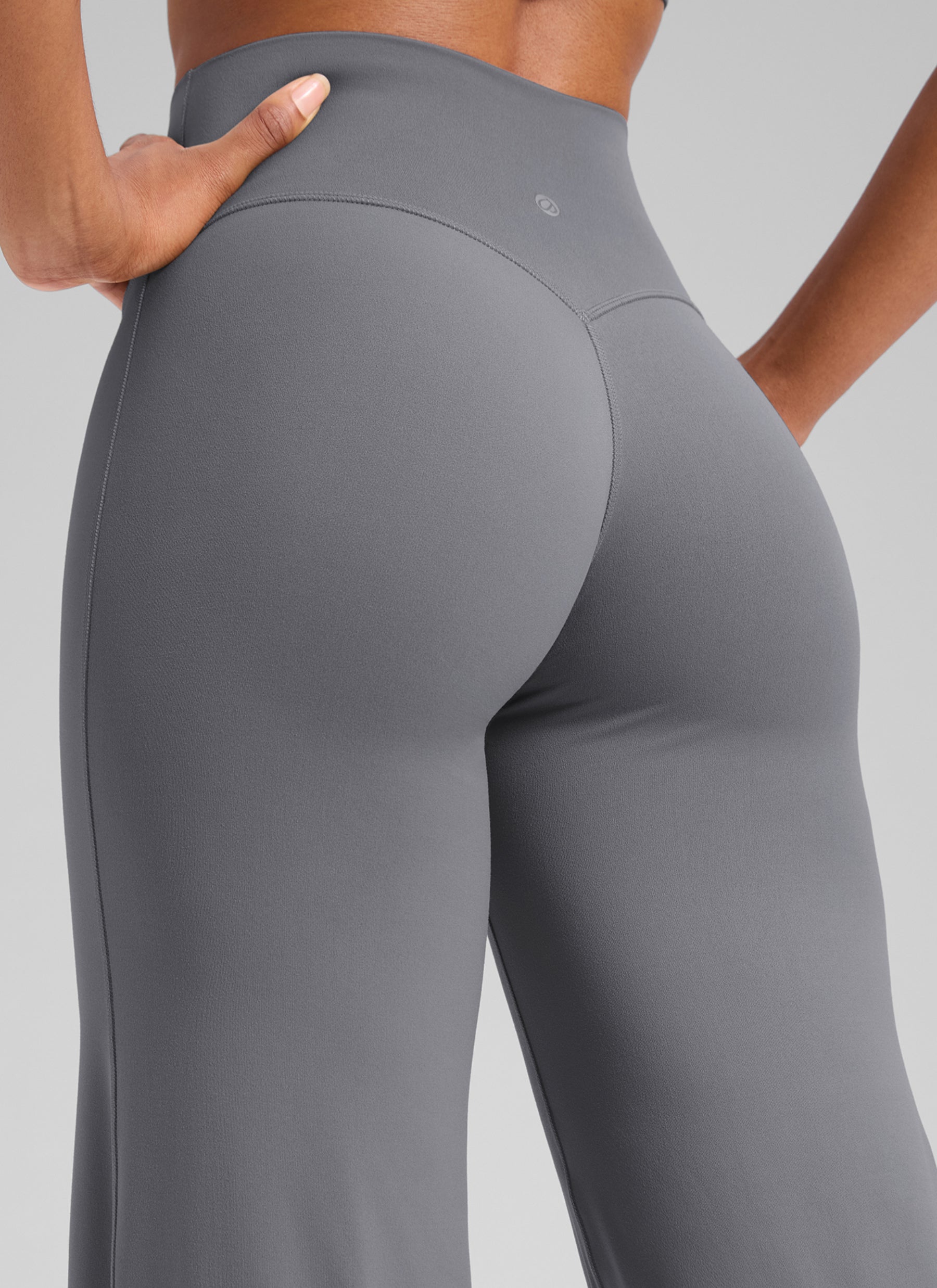 CRZ YOGA Women's Softretch Workout No Front Seam Wide Leg Pant 30