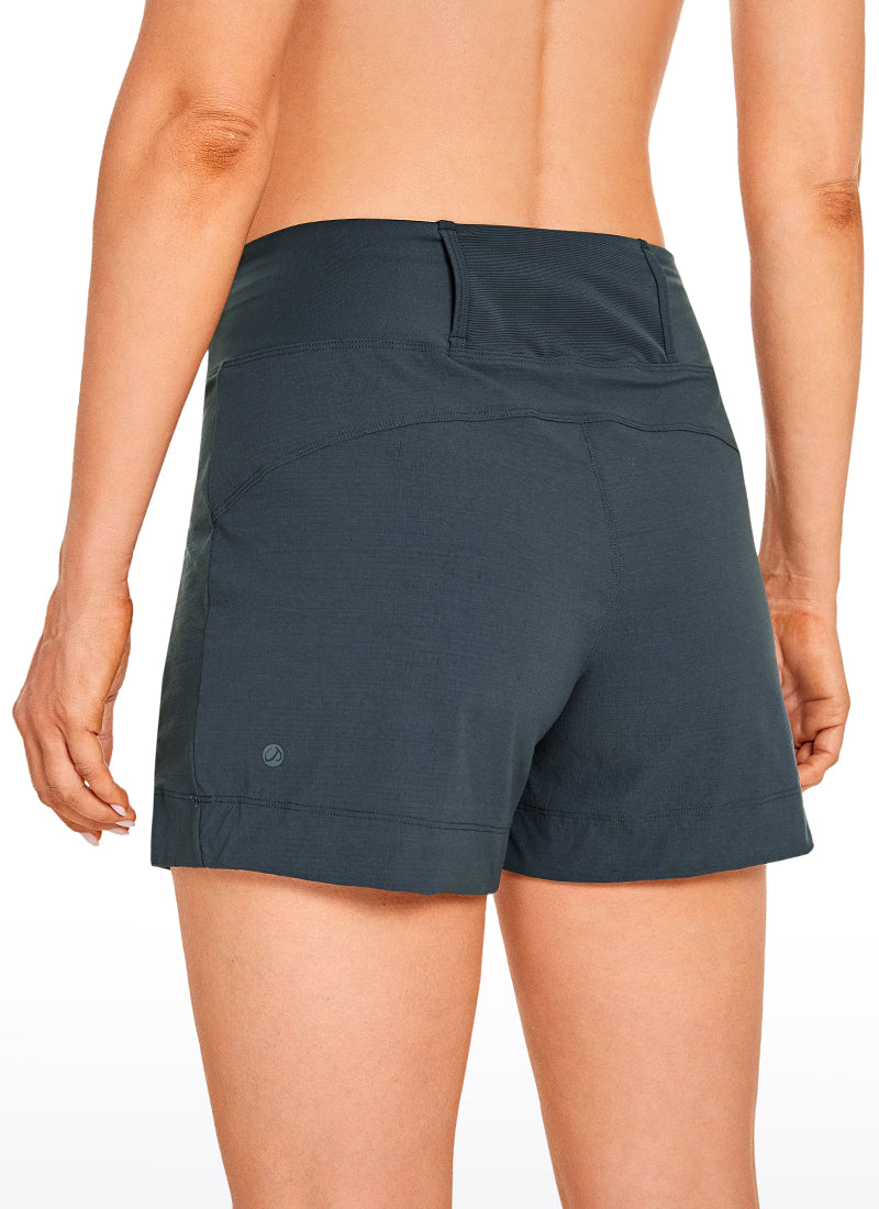 Pantalones cortos livianos RIPSTOP con bolsillos con cremallera 4 ''