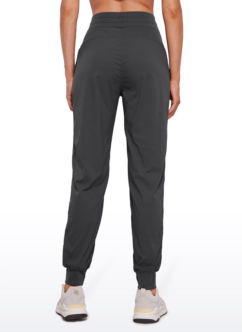 Pantalon de jogging rayé avec poches 28'' - Froncé