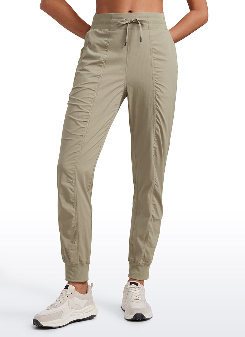 Pantalon de jogging rayé avec poches 28'' - Froncé