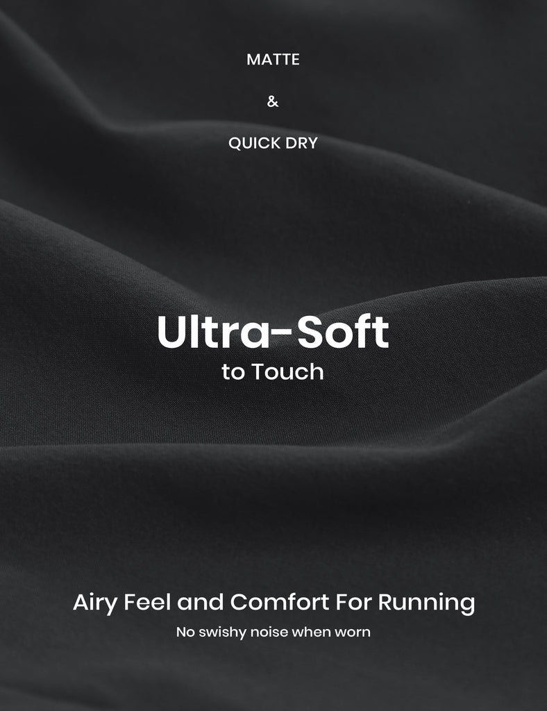 CRZ YOGA Women's Running Mid Rise Feathery-Fit Mesh Liner Shorts 5'' Black