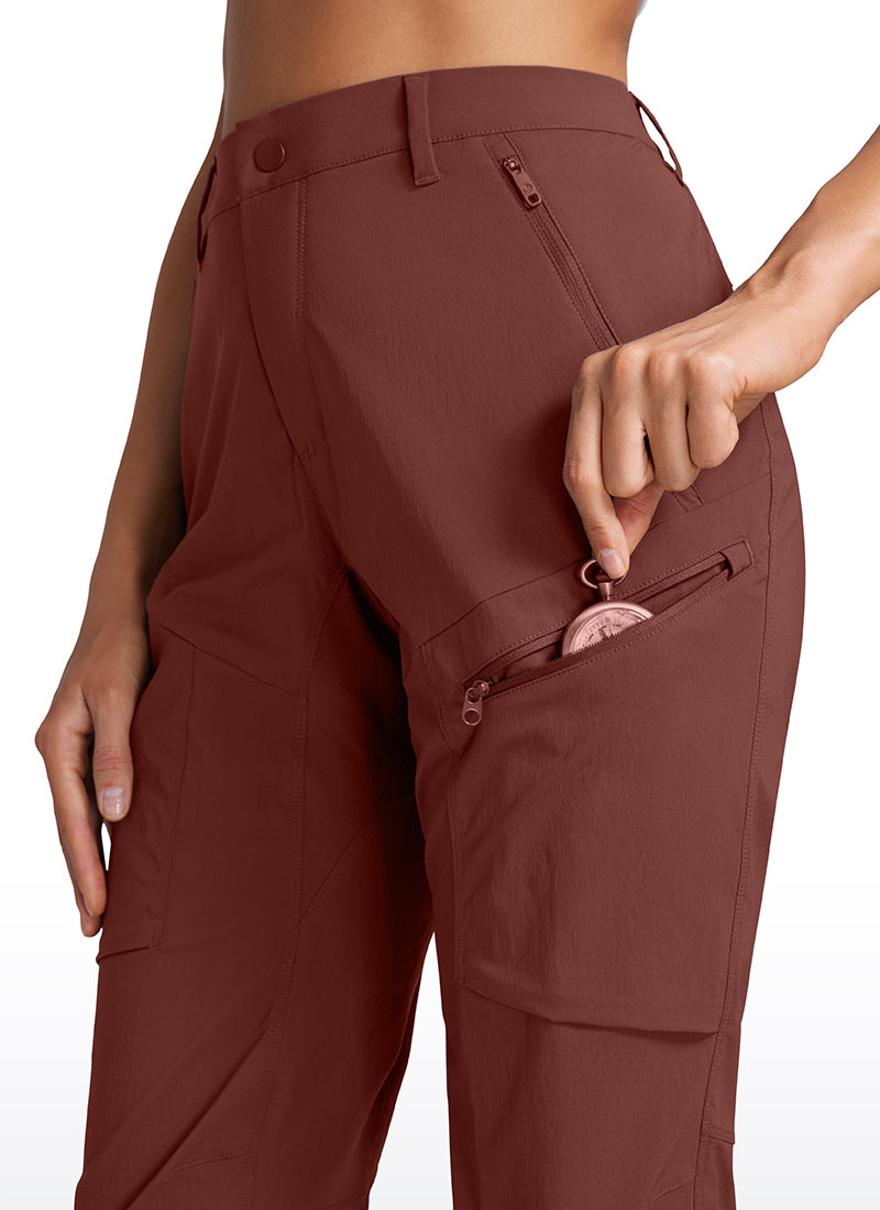 Pantalon de jogging cargo UPF 50+ avec poches zippées 30''