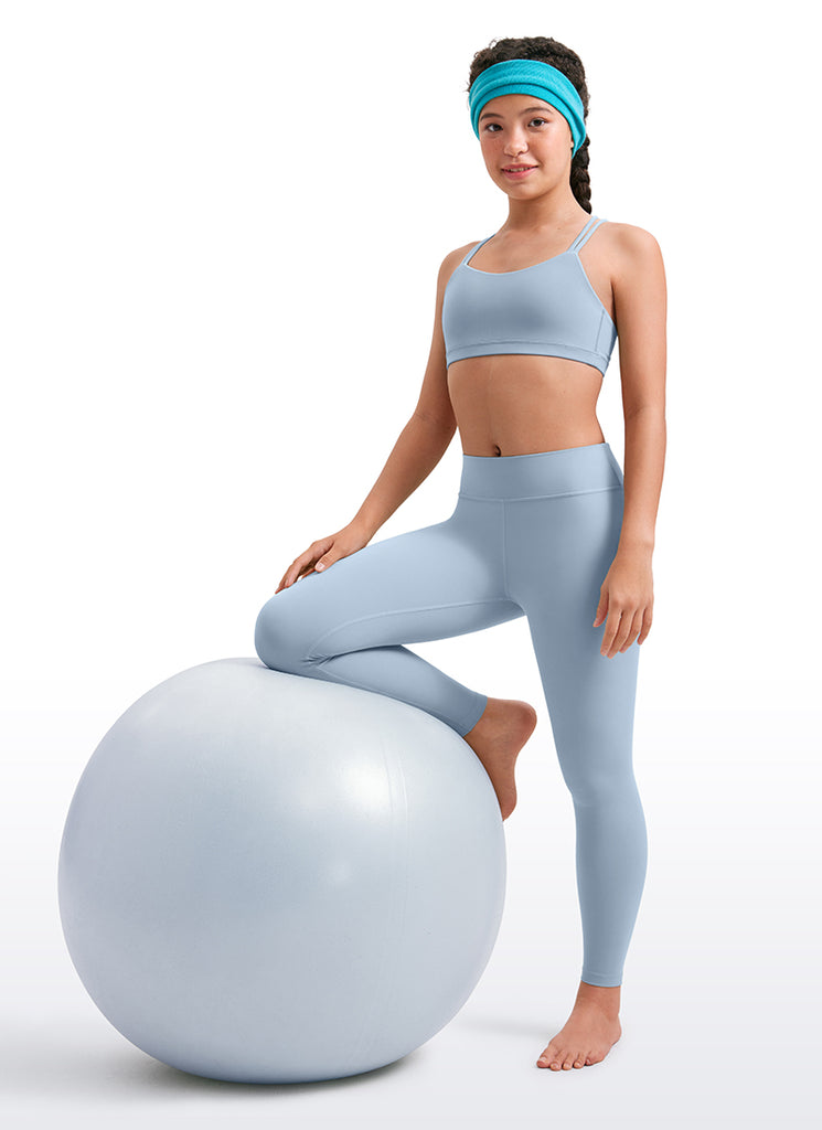 CRZ YOGA Girl's Active Sports Yoga Lounge Butterluxe Yoga Leggings Green Palm Court