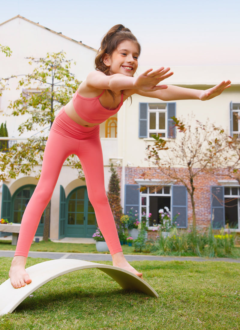 CRZ YOGA Girl's Active Sports Yoga Lounge Butterluxe Yoga Leggings Hibiscus Purple