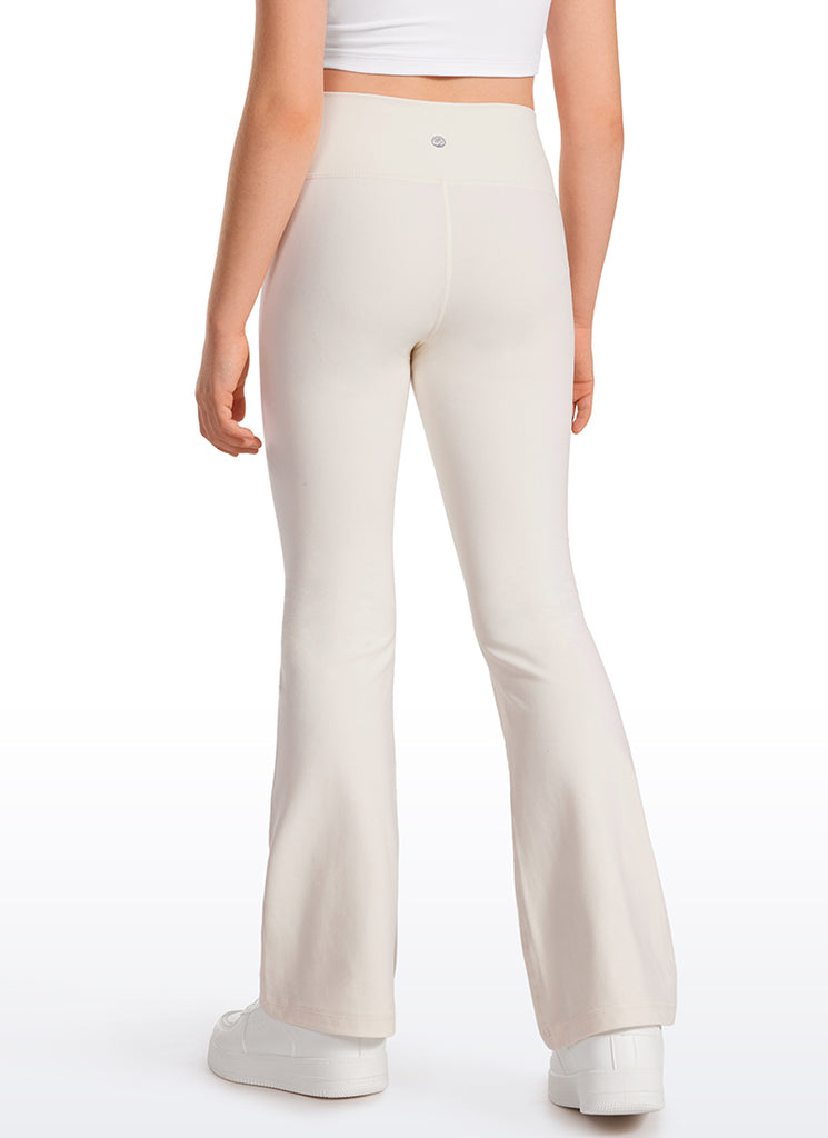 CRZ YOGA Girl's Active Sports Yoga Lounge Butterluxe Flare Leggings Black Classic