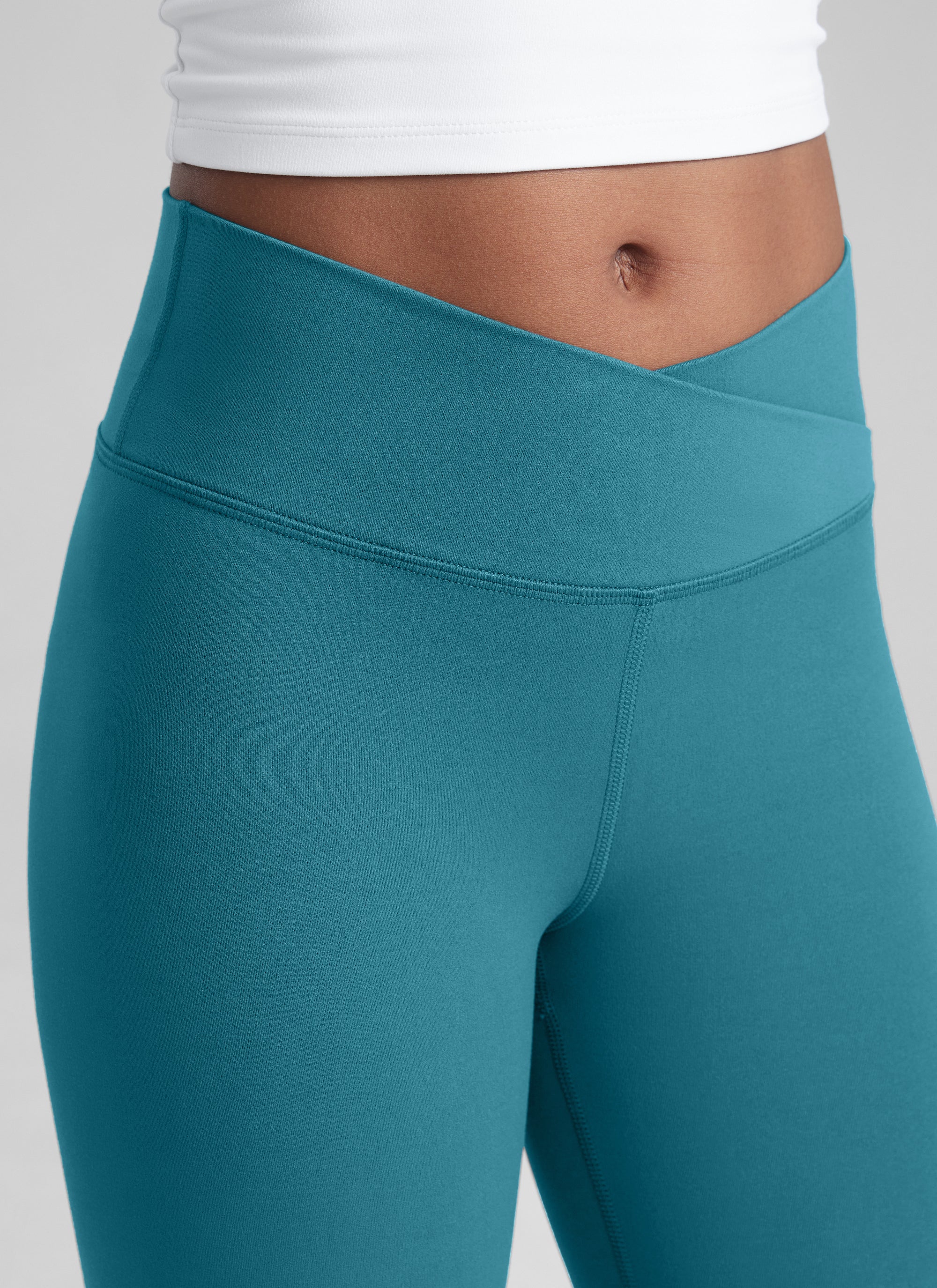 CRZ YOGA Girl's Active Sports Yoga Lounge Butterluxe Flare Leggings Olive Green