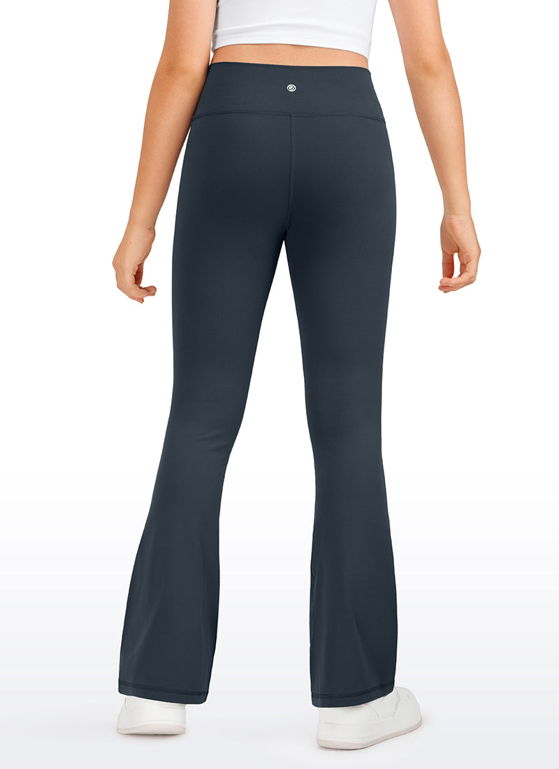 CRZ YOGA Girl's Active Sports Yoga Lounge Butterluxe Flare Leggings Black