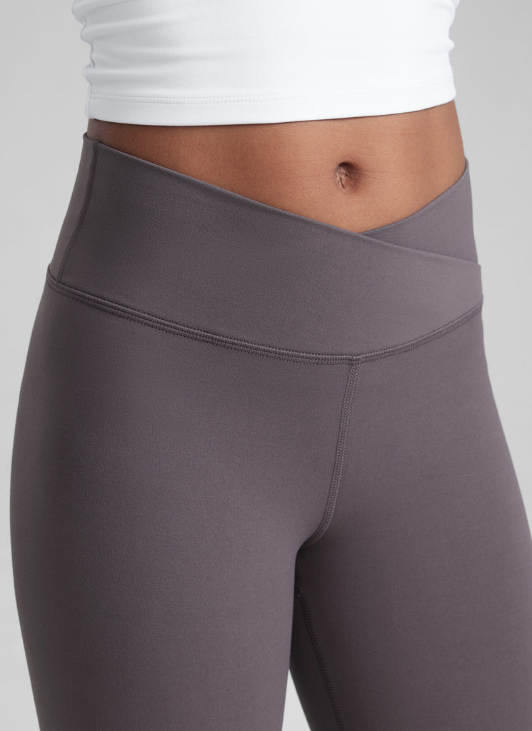 CRZ YOGA Girl's Active Sports Yoga Lounge Butterluxe Flare Leggings True Navy