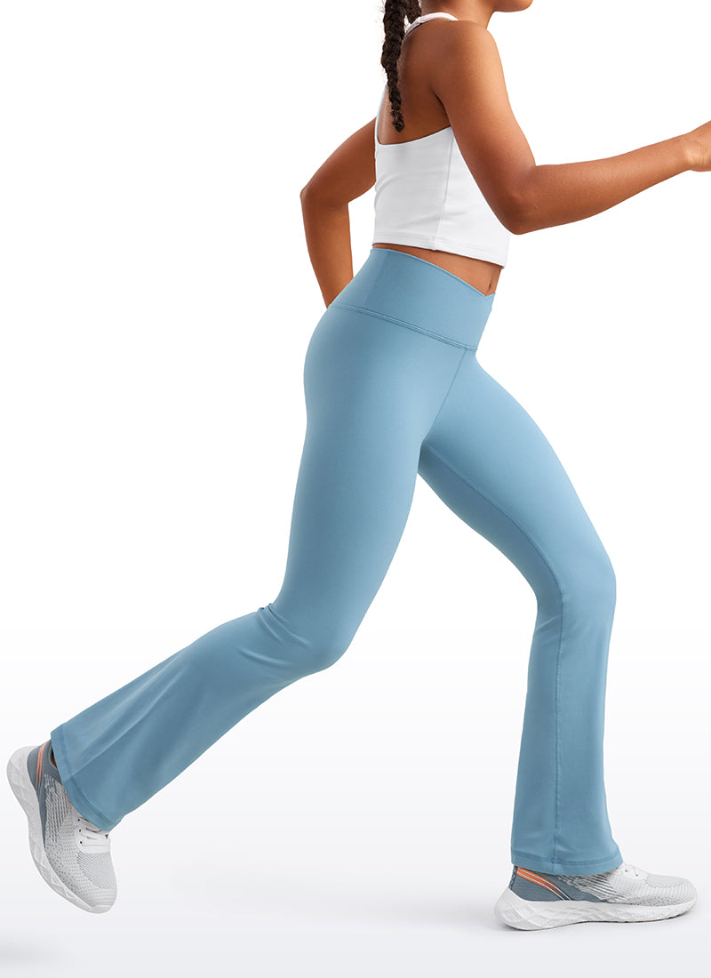 CRZ YOGA Girl's Active Sports Yoga Lounge Butterluxe Flare Leggings Tornado