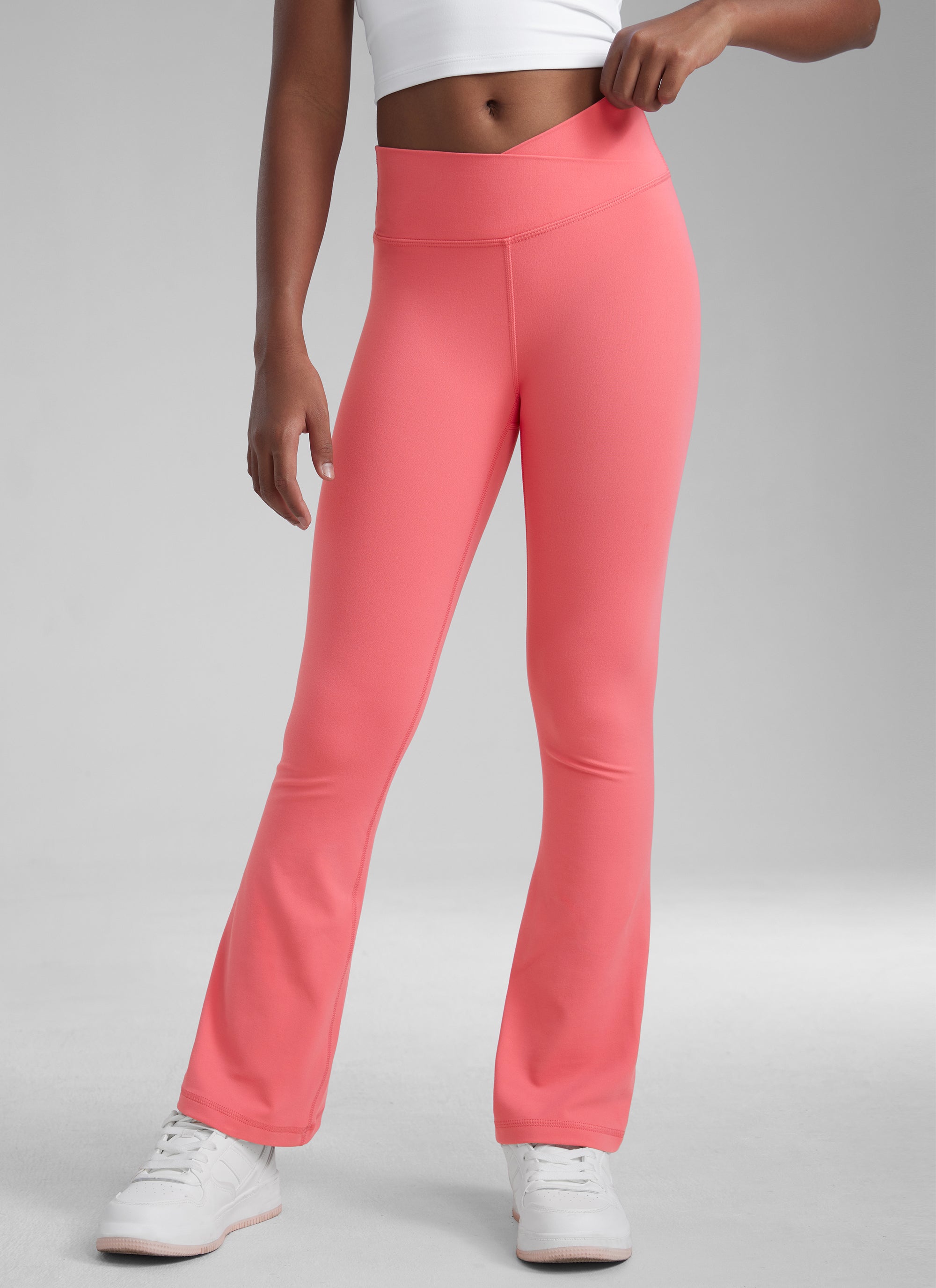 CRZ YOGA Girl's Active Sports Yoga Lounge Butterluxe Flare Leggings Tornado