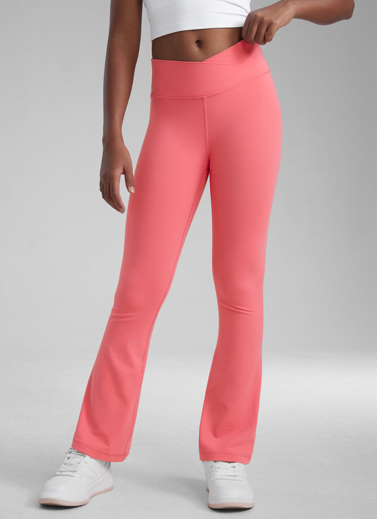 CRZ YOGA Girl's Active Sports Yoga Lounge Butterluxe Flare Leggings Tornado