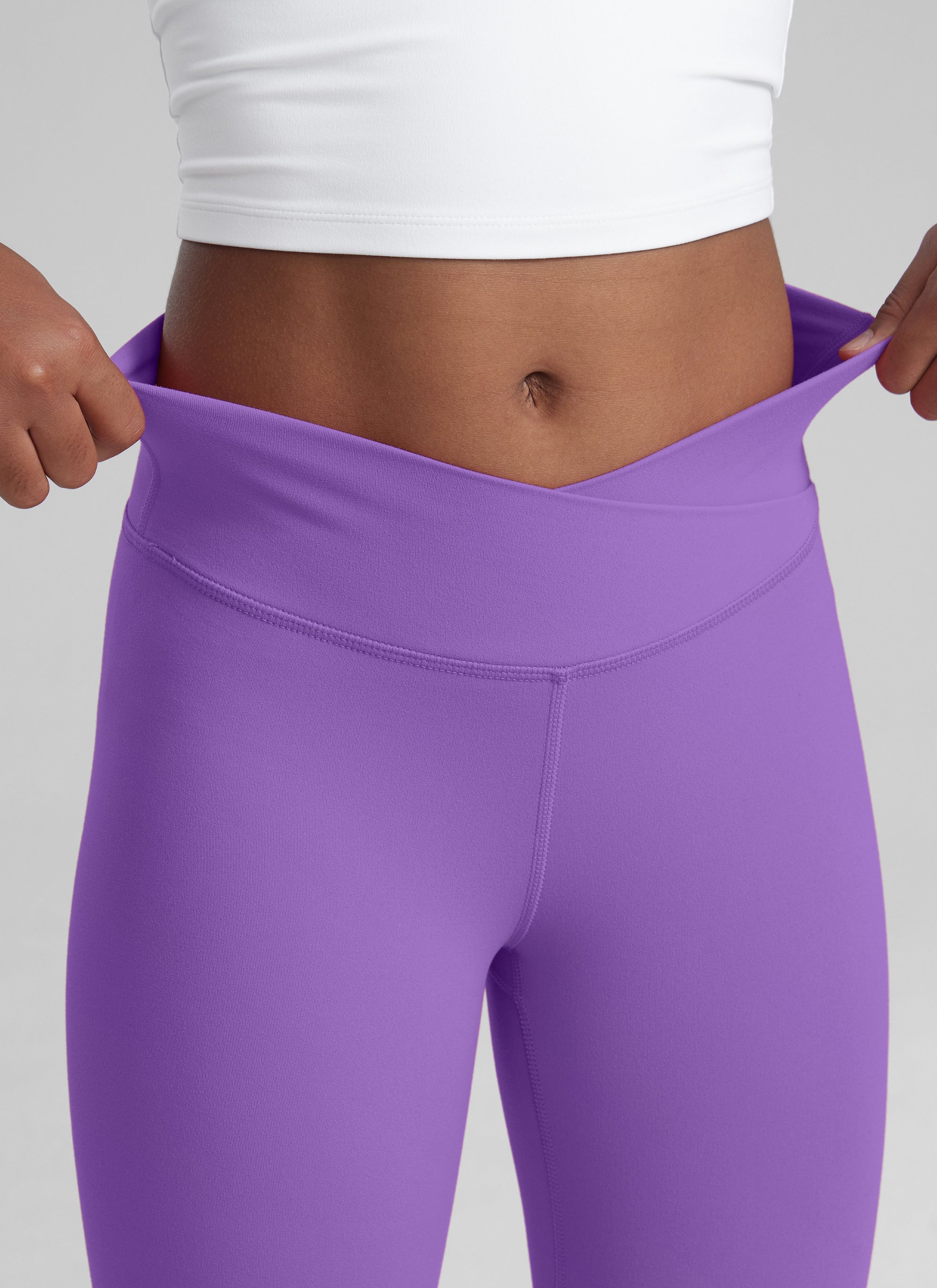 CRZ YOGA Girl's Active Sports Yoga Lounge Butterluxe Flare Leggings Taupe