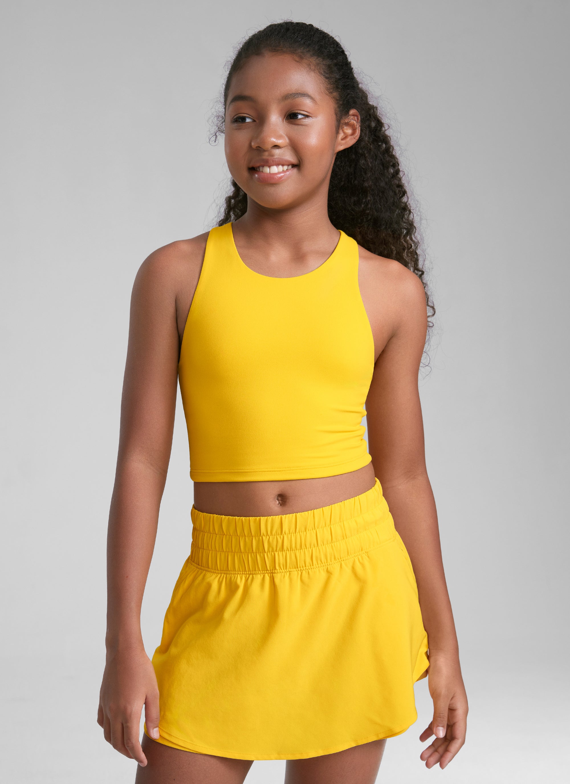 Butterluxe Girls Double Lined Racerback Tank Tops