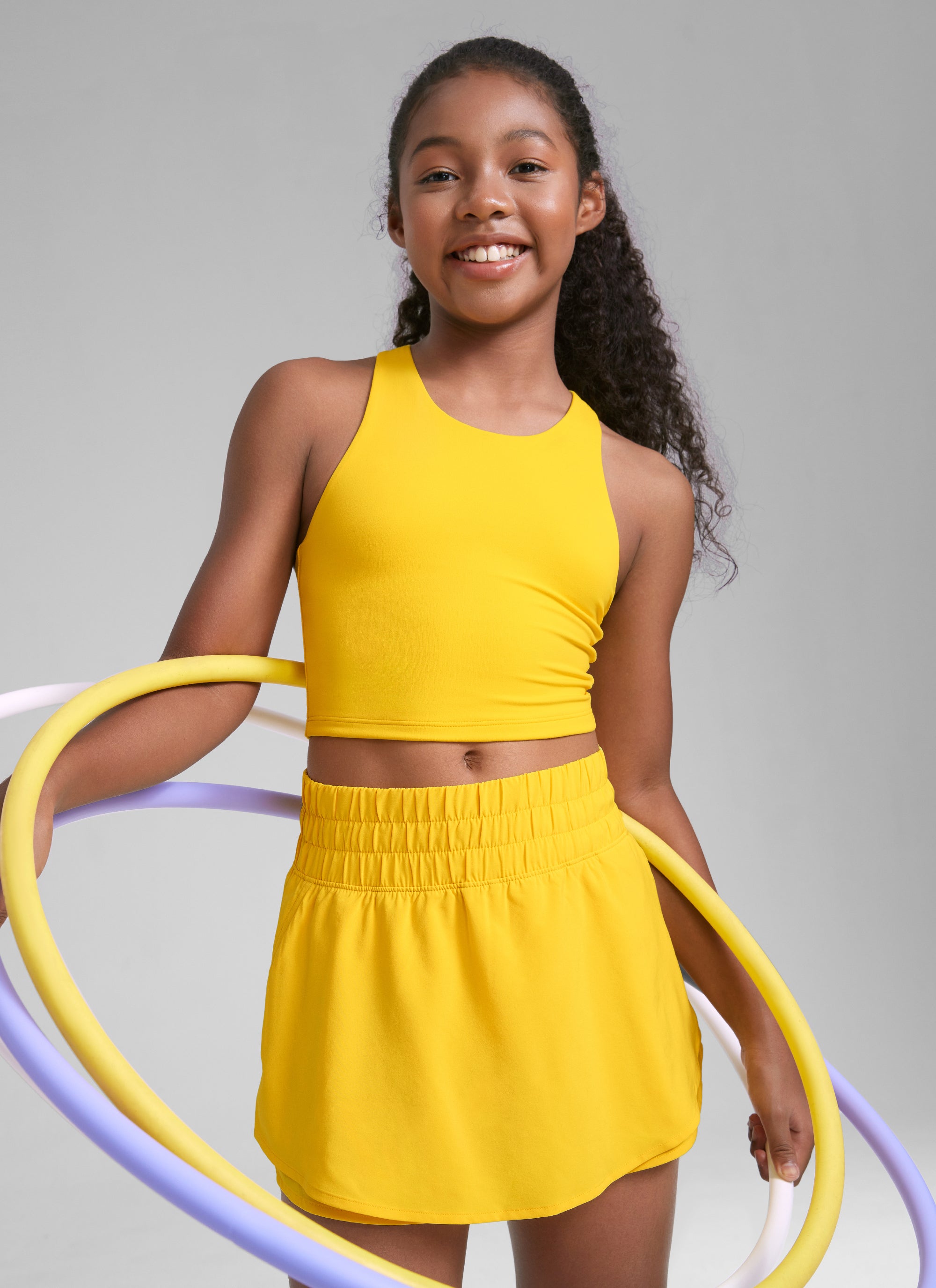 Butterluxe Girls Double Lined Racerback Tank Tops