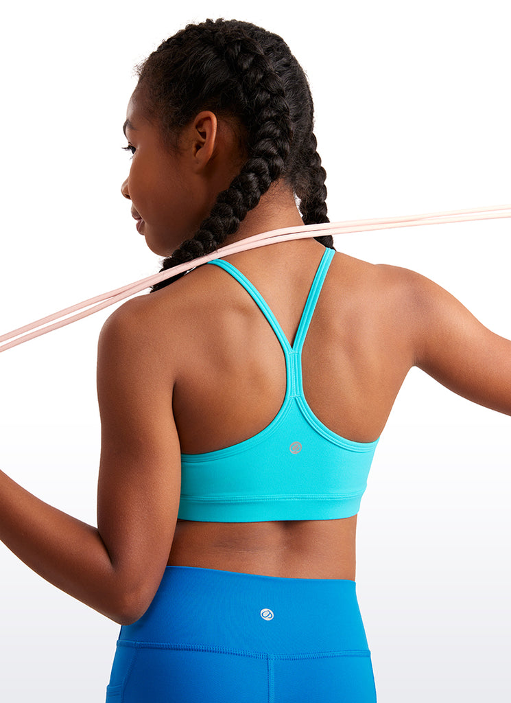 CRZ YOGA Girl's Active Sports Y-Back Bra Butterluxe Teens Tops Viva Magenta