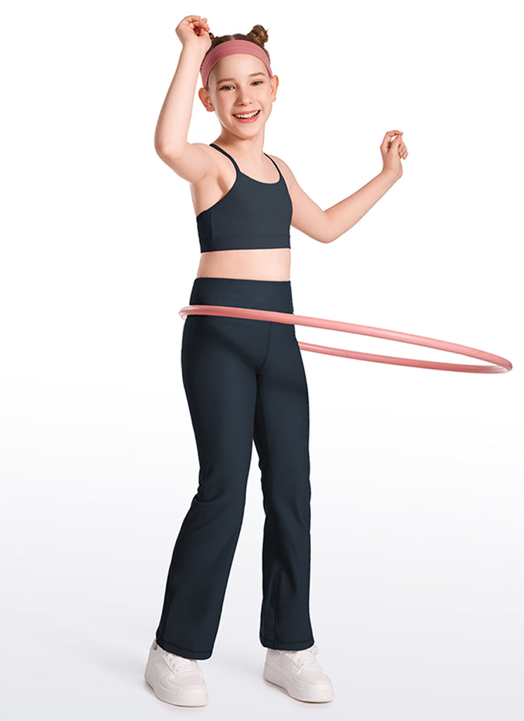 CRZ YOGA Girl's Active Sports Y-Back Bra Butterluxe Teens Tops Pink Peony