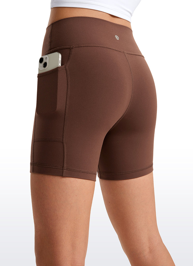 CRZ YOGA Girl's Active Sports Yoga Lounge Butterluxe Yoga Biker Shorts Dark Grey Camouflage 2