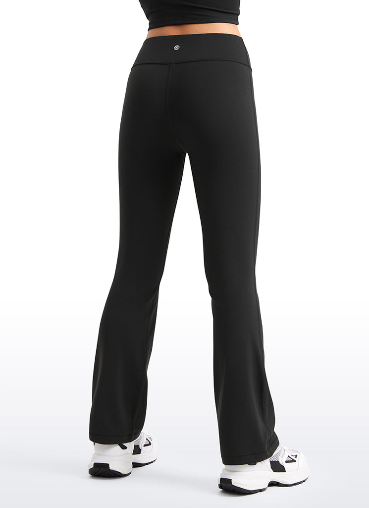 CRZ YOGA Girl's Active Sports Yoga Lounge Butterluxe Flare Leggings Black
