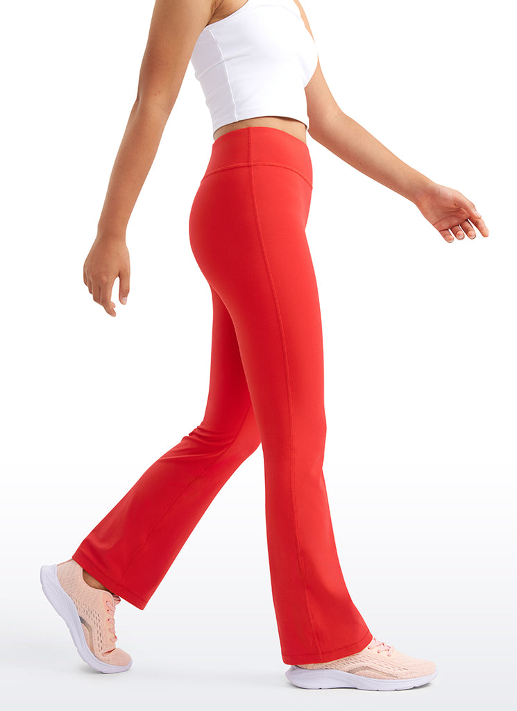 CRZ YOGA Girl's Active Sports Yoga Lounge Butterluxe Flare Leggings Wild Indigo