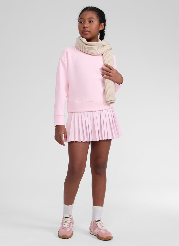 CRZ YOGA Girl's SoftAura Casual Relaxed Fit Workout Sweatshirt Black