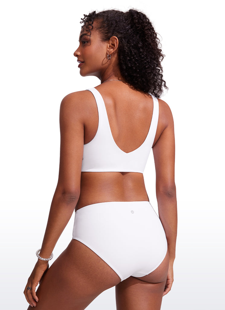 CRZ YOGA V Neck Bikini Padded Tops Swimsuit Insignia Blue