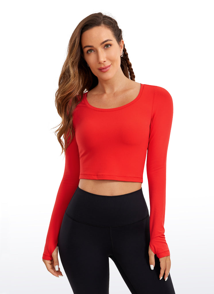 CRZ YOGA Leggings de yoga de manga larga Butterluxe para mujer Tornado