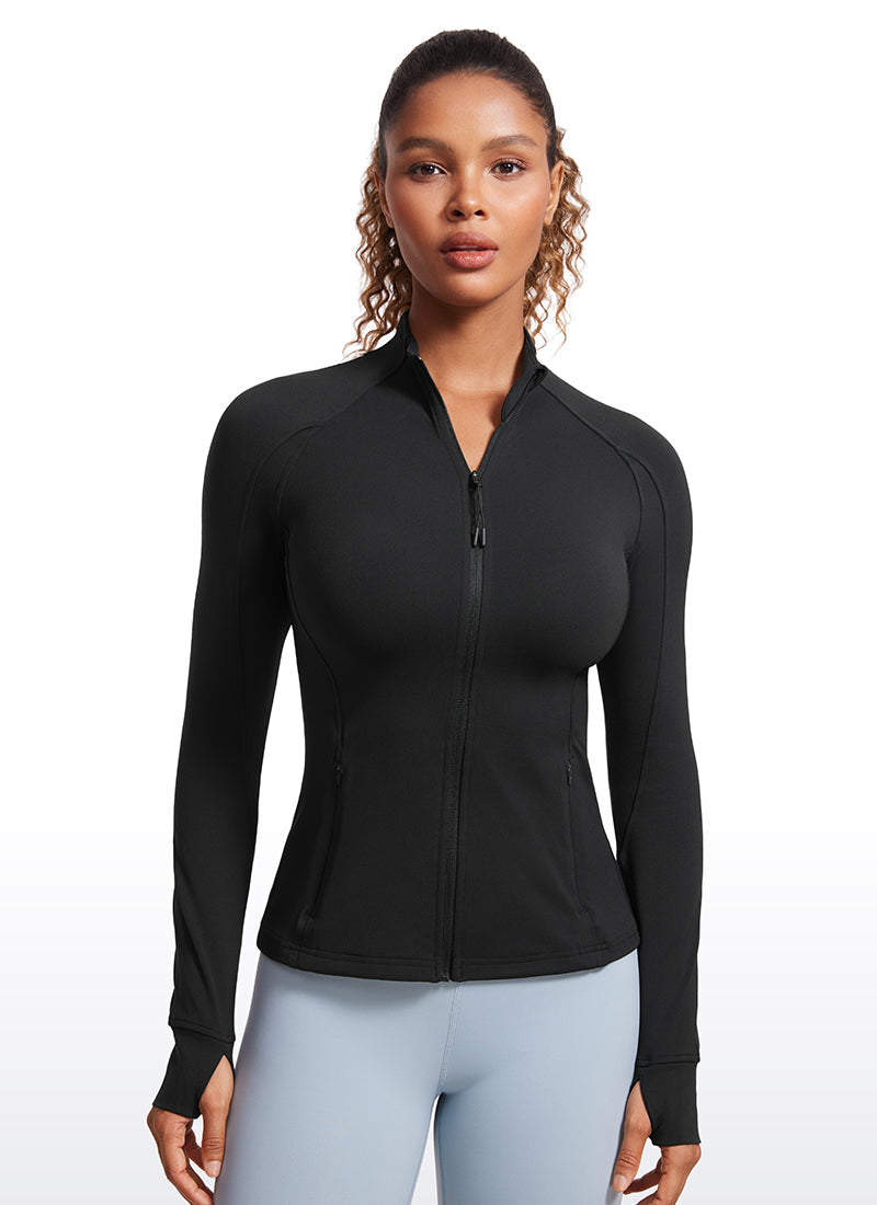 Butterluxe Full Zip Long Sleeves with Thumb Holes