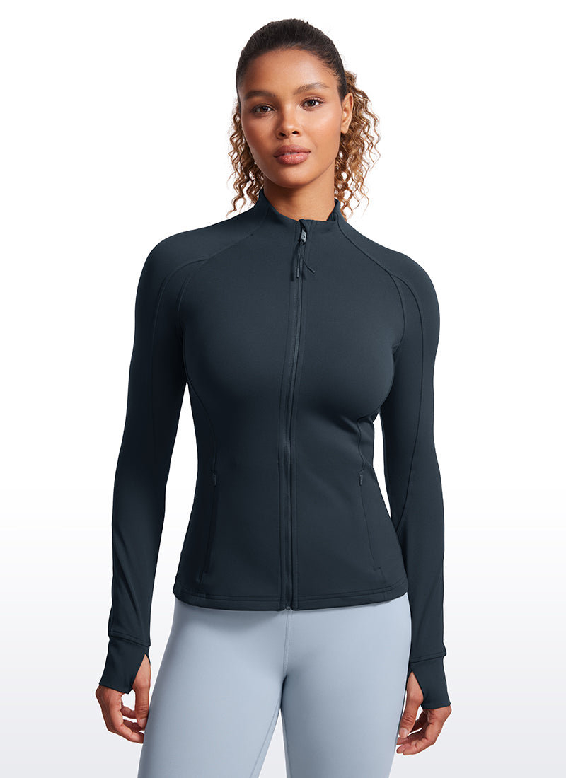 Butterluxe Full Zip Long Sleeves with Thumb Holes