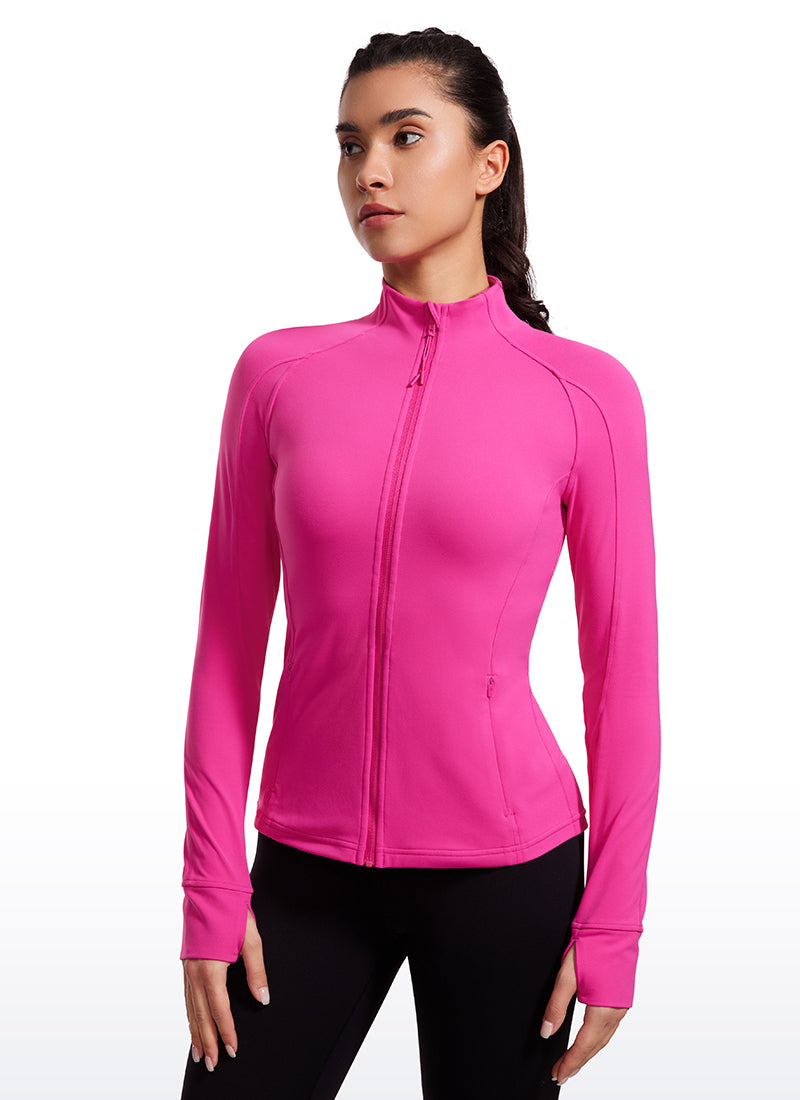 Butterluxe Full Zip Long Sleeves with Thumb Holes