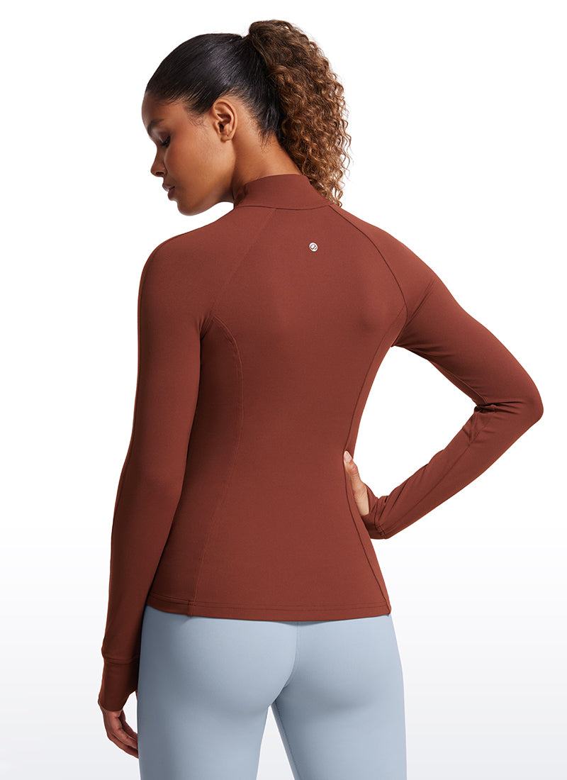 Butterluxe Full Zip Long Sleeves with Thumb Holes