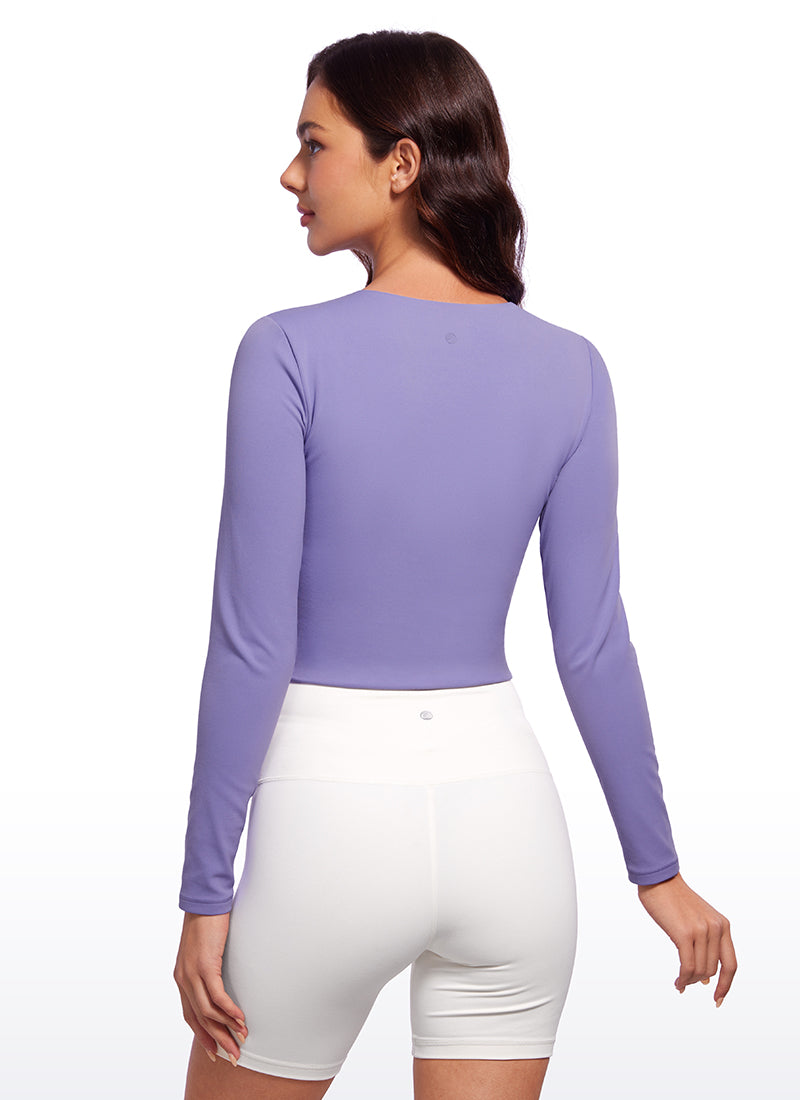 Butterluxe Double Lined Cropped Long Sleeves