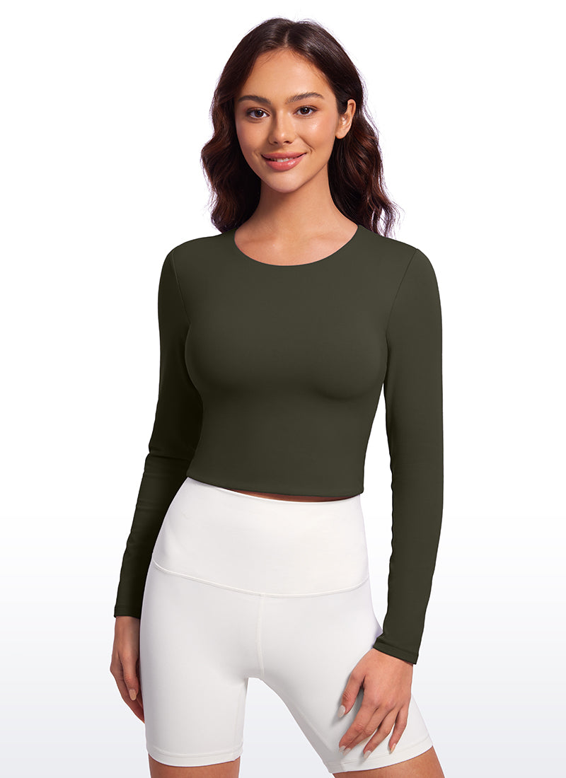 Butterluxe Double Lined Cropped Long Sleeves