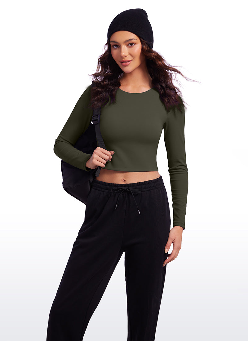 Butterluxe Double Lined Cropped Long Sleeves